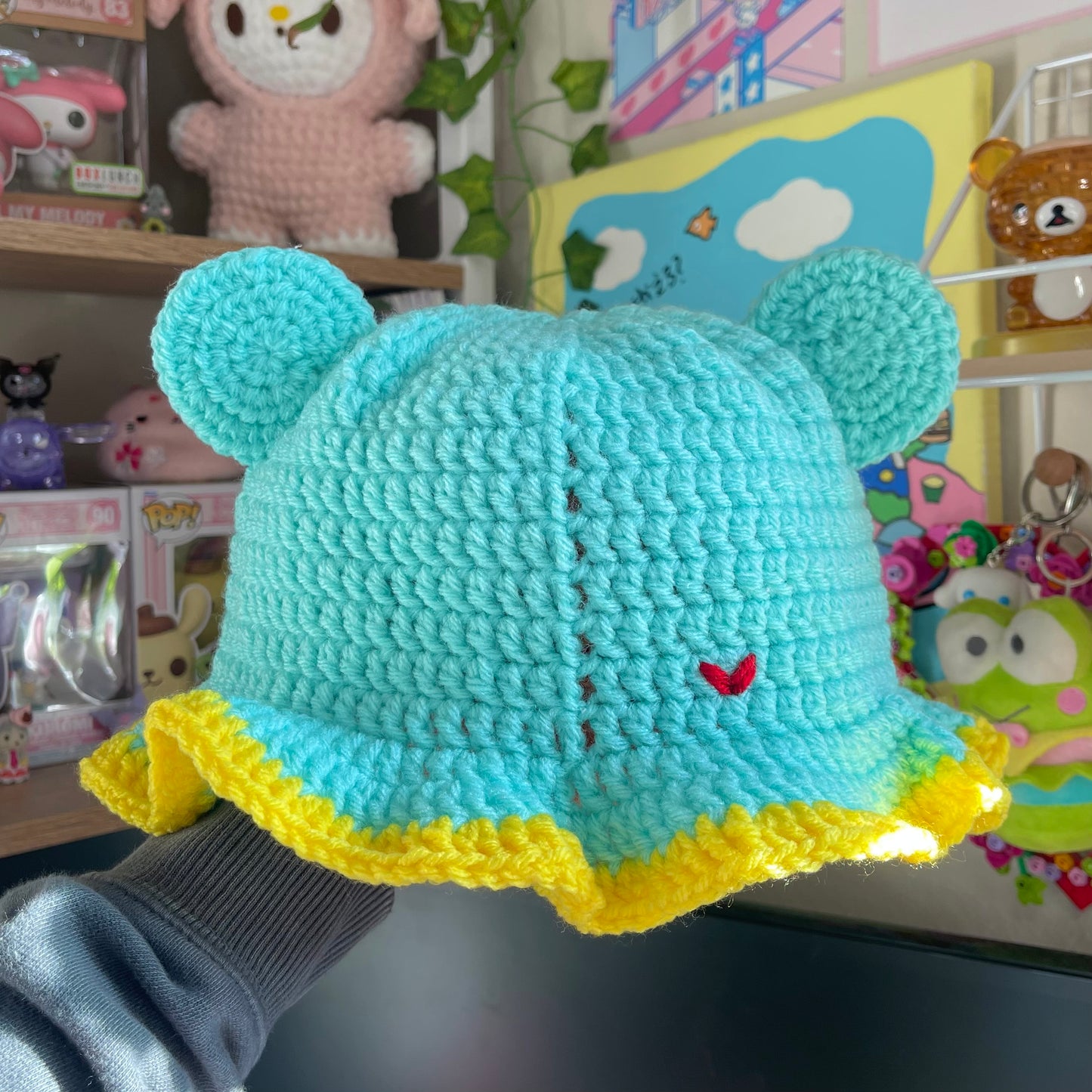 Wish💫bear care bear bucket hat