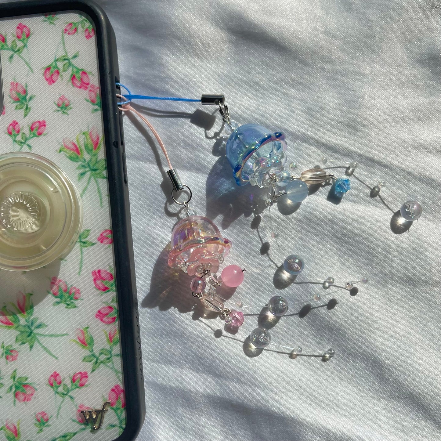 Jellyfish phone charms