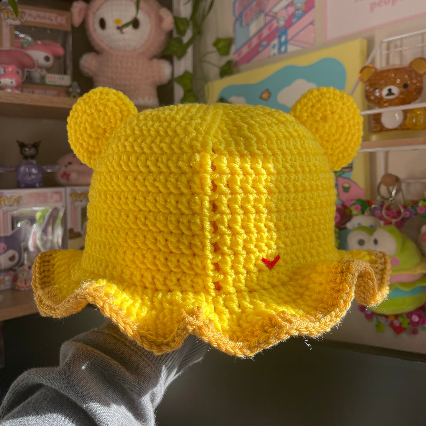 Funshine☀️bear care bear bucket hat
