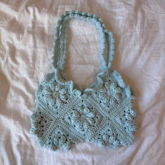 Medium ocean blue summer bag☀️