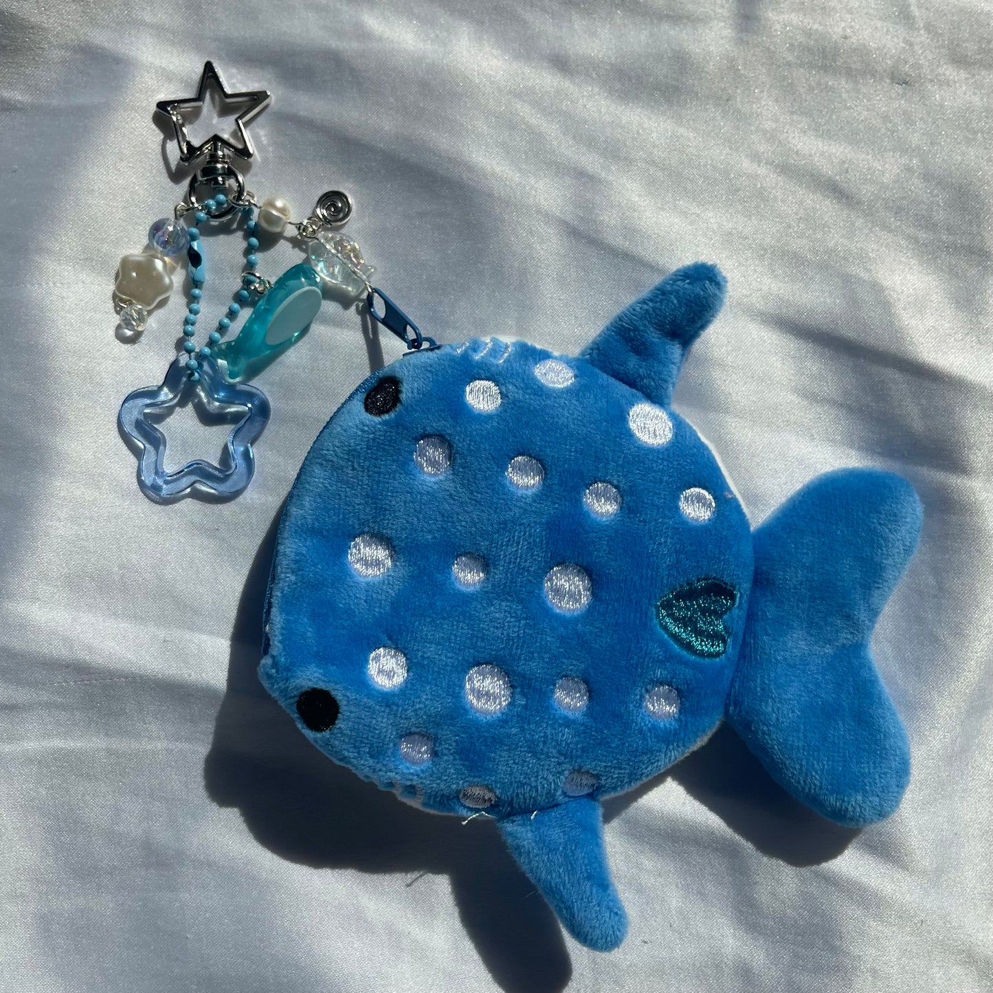 Whale shark pouch keychain