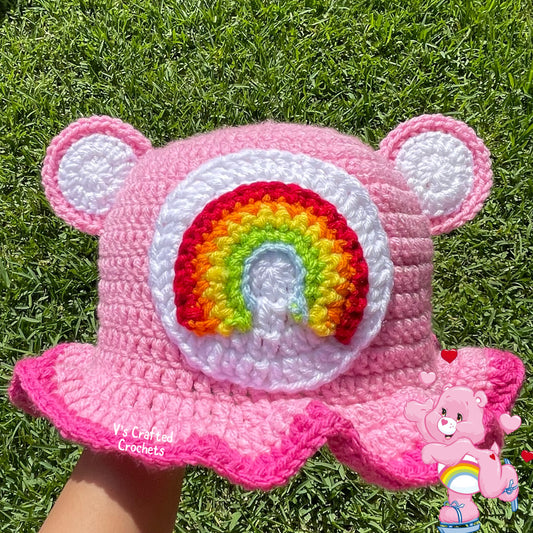 Cheer🌈bear care bear bucket hat