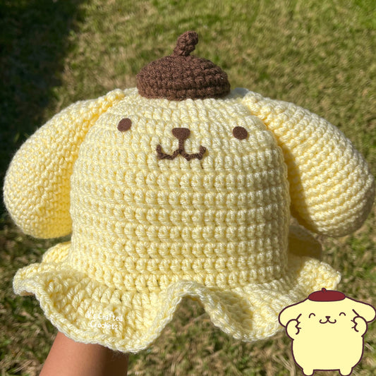 Pompom Puppy Hat
