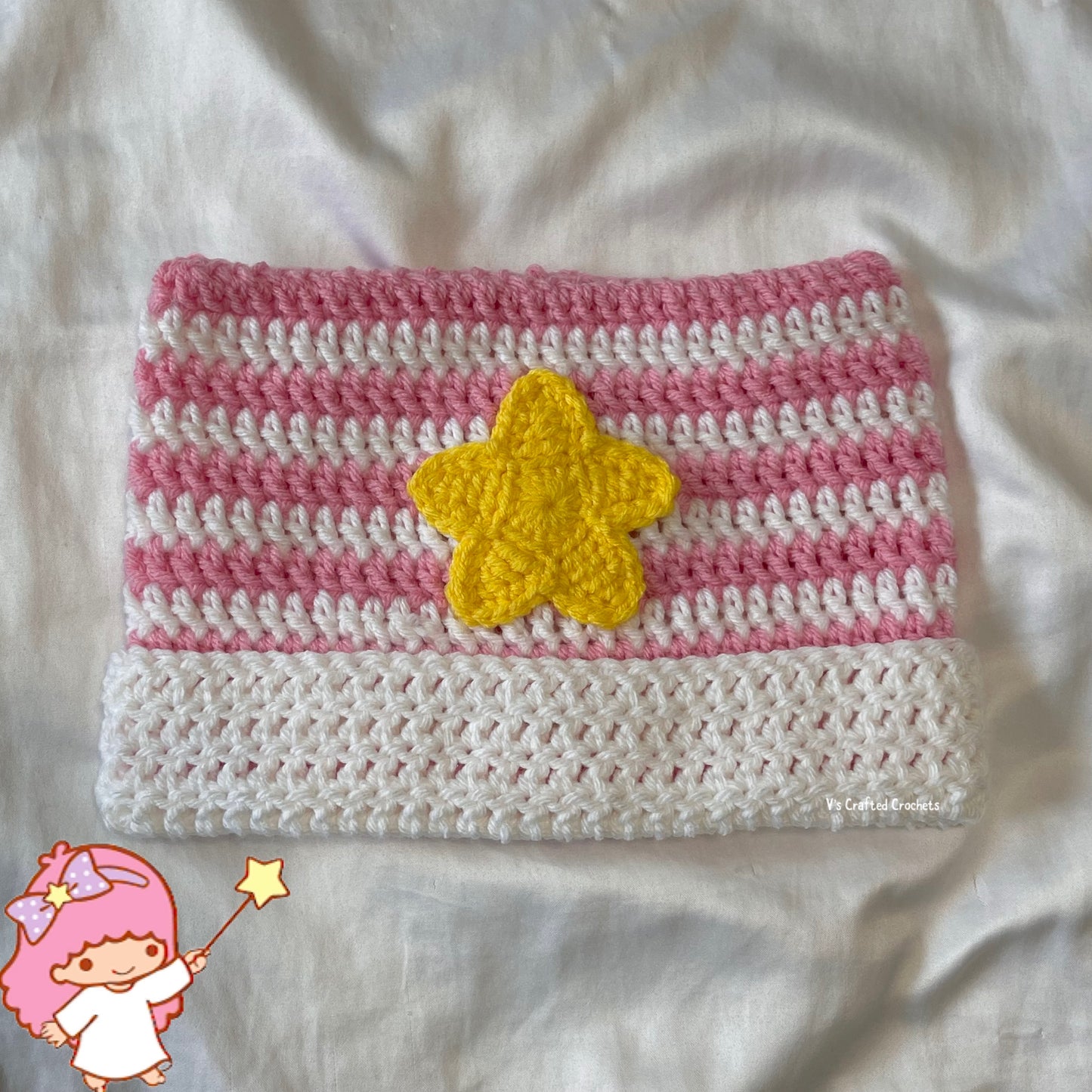 Kiki & Lala twin star crochet cat beanies (made to order)
