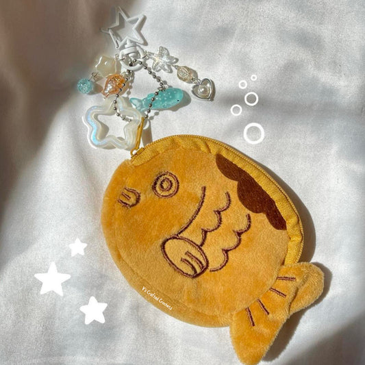 Taiyaki pouch keychain (made to order)