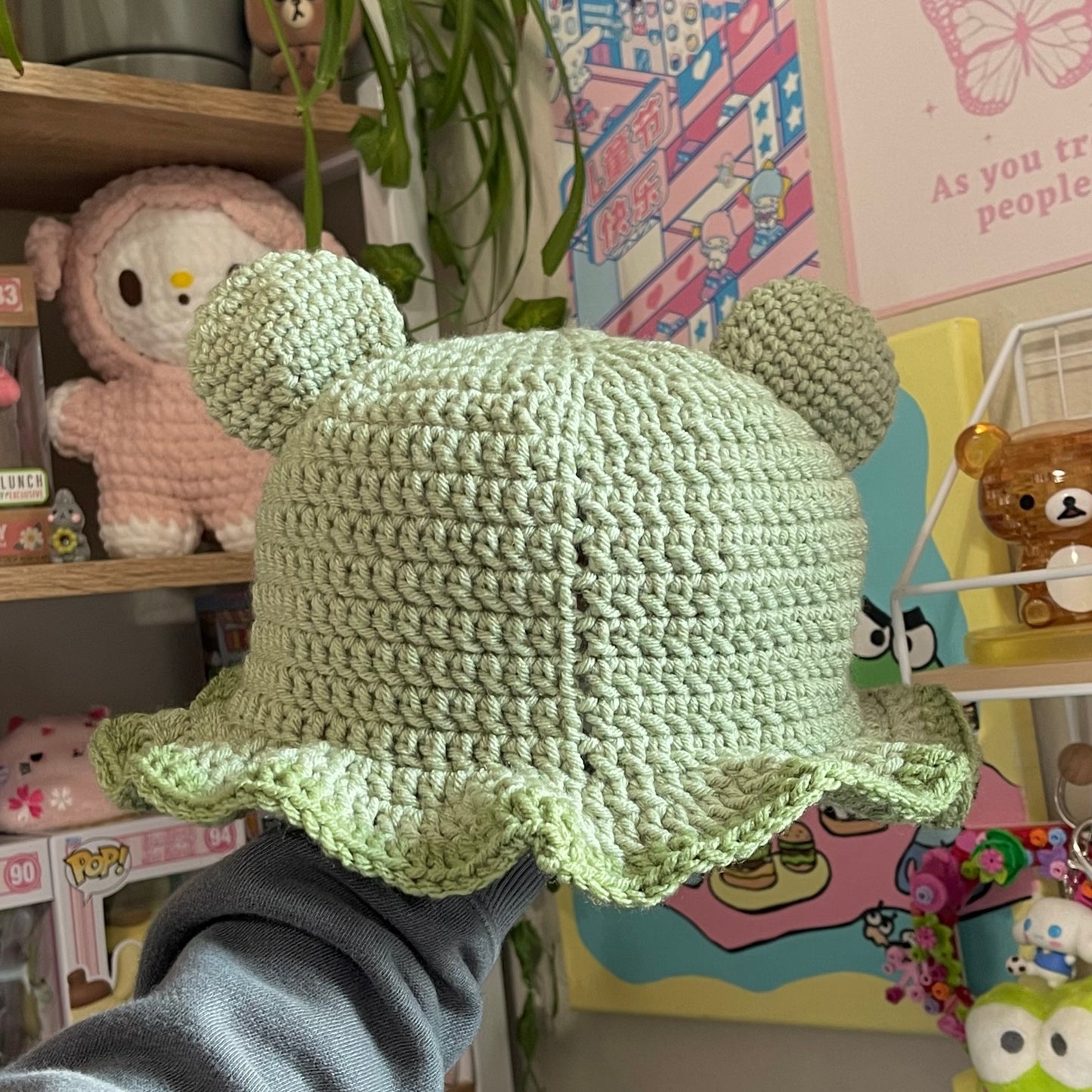 Matcha melon hat