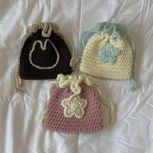 Crochet pouches