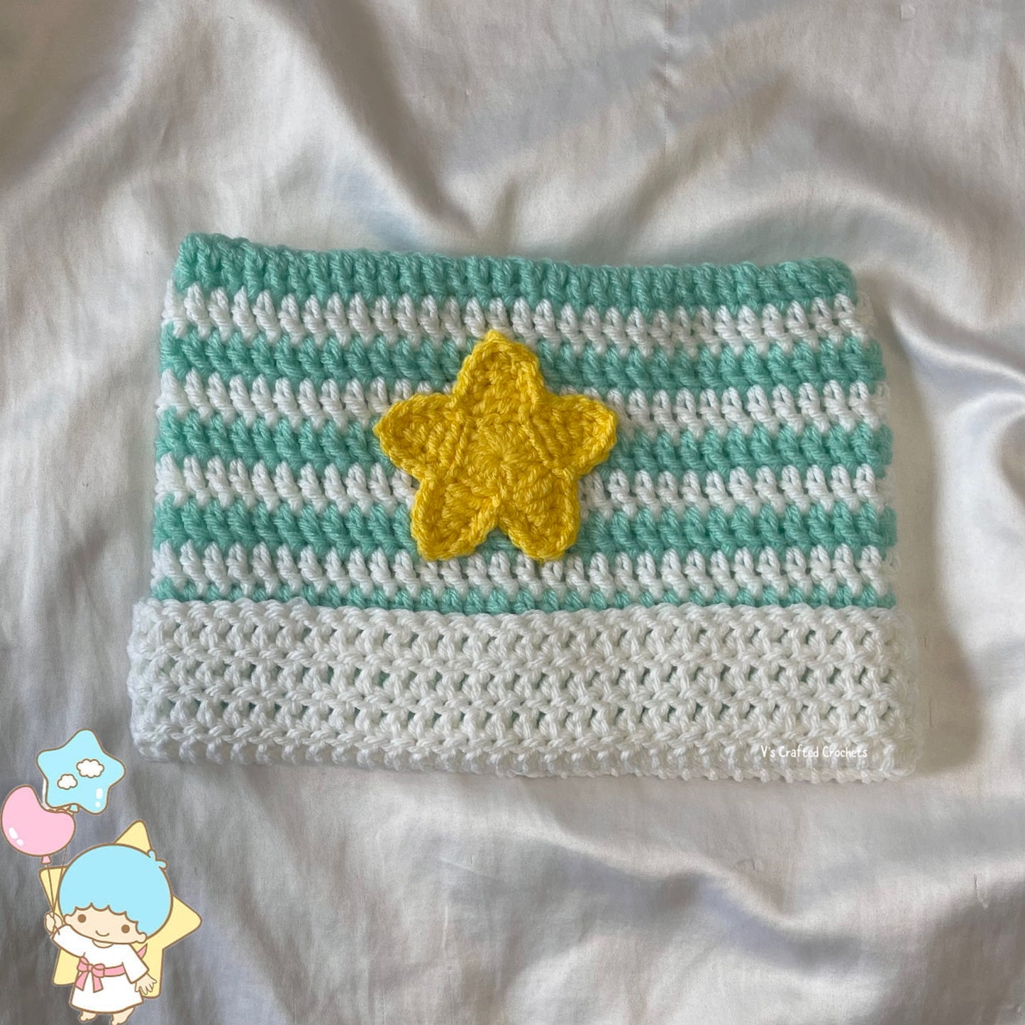 Kiki & Lala twin star crochet cat beanies (made to order)