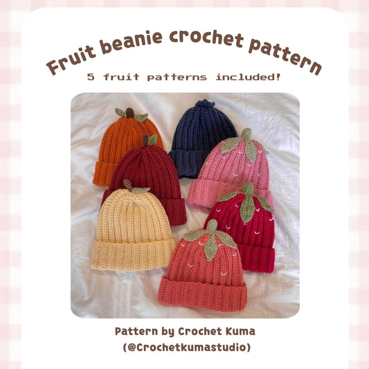 Fruit beanie pattern (pdf)